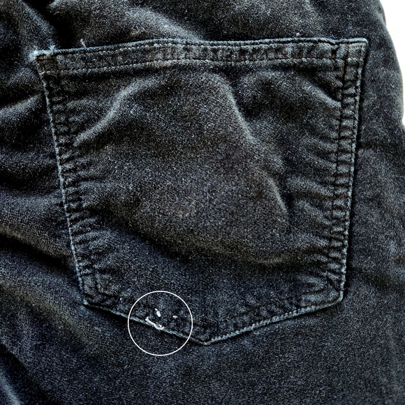 Citizens of Humanity "Rocket" High Rise Skinny Velour Black Pant Jean | Size 26 - Picture 12 of 14